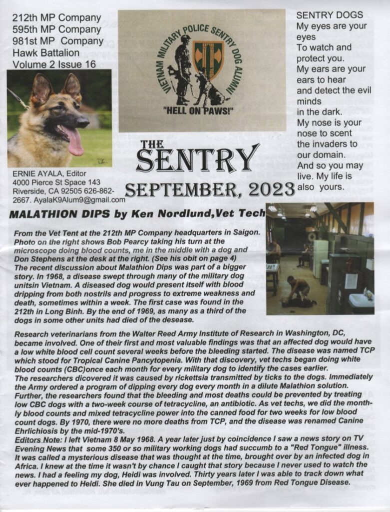News, Vietnam Military Police Sentry Dog Alumni